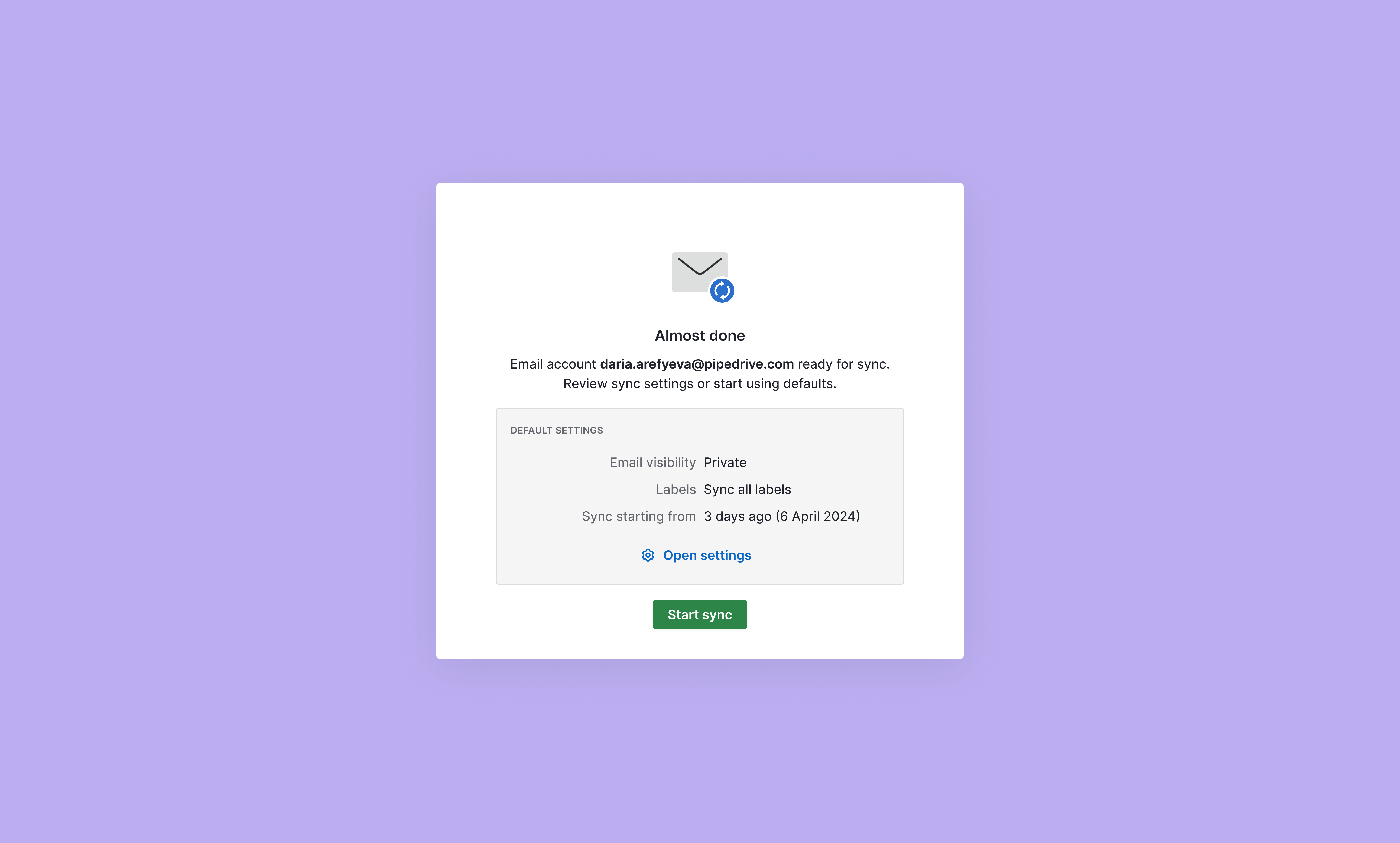 Increasing setup flow conversion